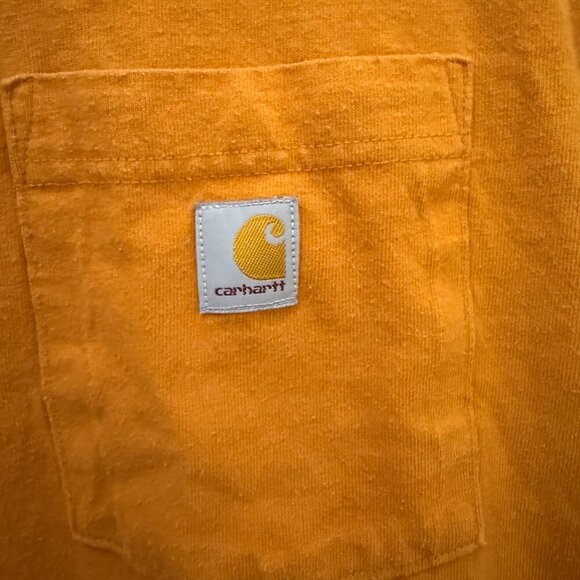 Carhartt Loose Fit Pocket T-Shirt Orange Men’s 1X - Picture 2 of 6